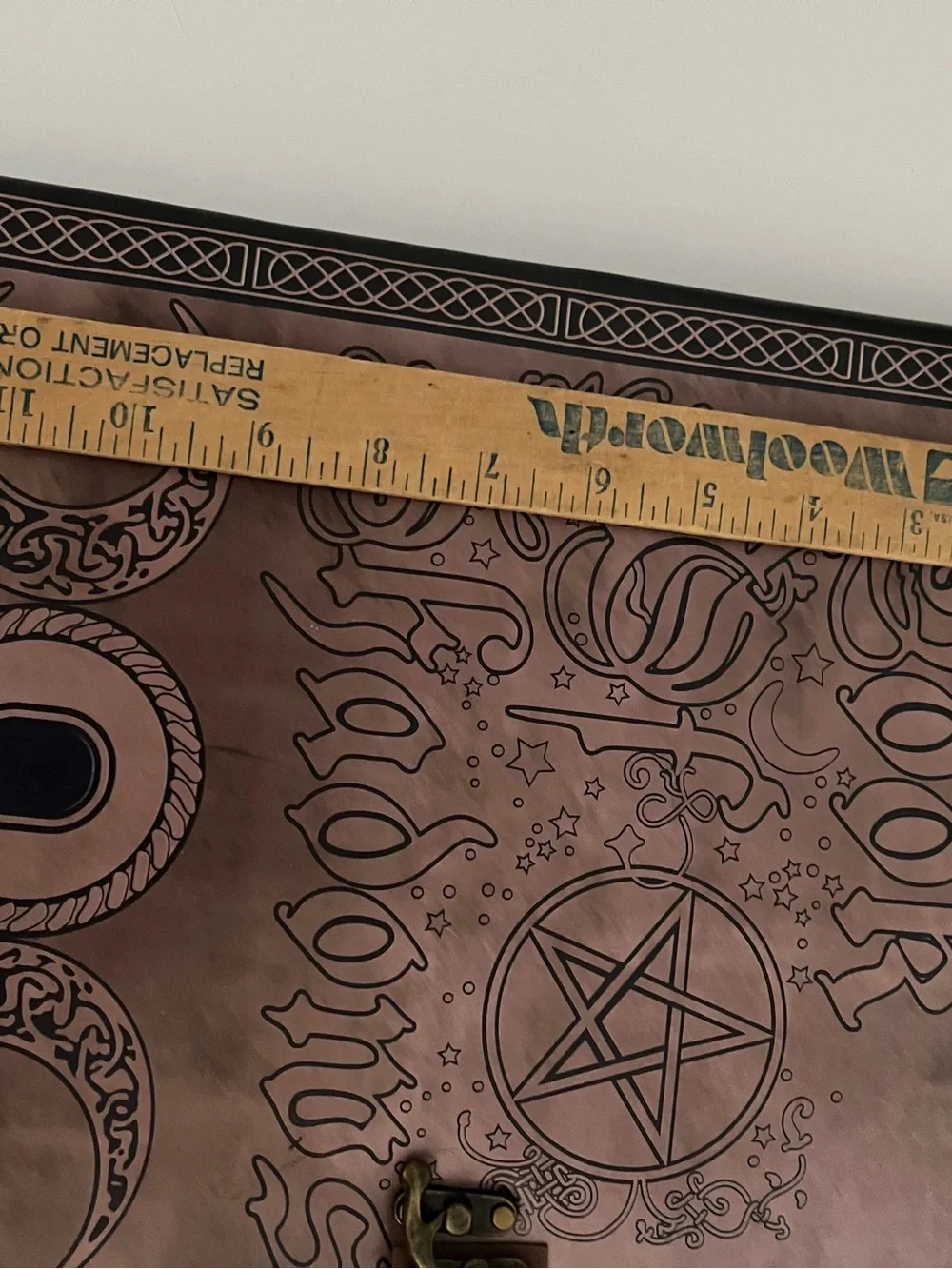 Journal Blank unlined spell Book of Shadows grimoire witchy Halloween clasp flaw